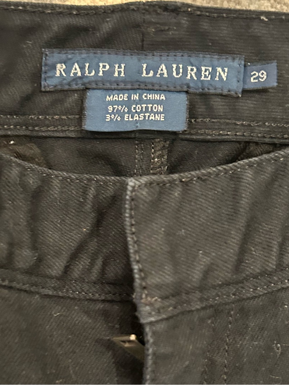 RALPH LAUREN Blue Label Black Riding Jean Pants, size 29